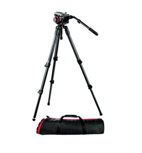 Manfrotto 504HD,535K Handgehaltener Camcorder Schwarz Stativ