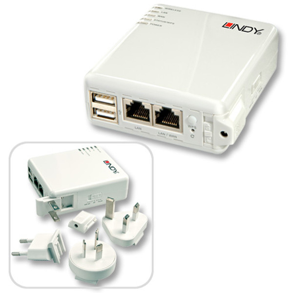 Lindy 52060 Schnelles Ethernet Weiß WLAN-Router