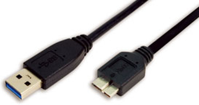LogiLink 1m USB 3.0 1м USB A Micro-USB B Черный