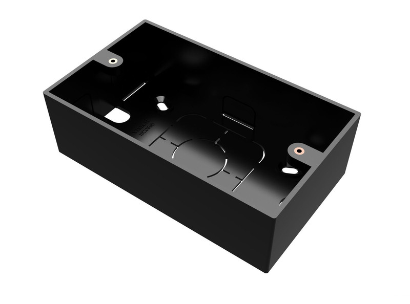Vision TC2 BACKBOX2GBL Black outlet box