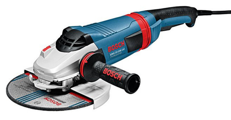 Bosch GWS 22-230 LVI 2200Вт 6500об/мин 230мм 5400г угловая шлифмашина