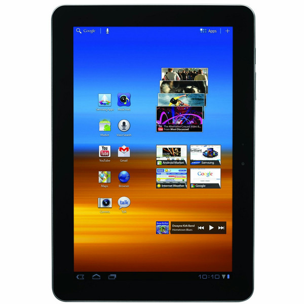 Samsung Galaxy Tab 10.1 16ГБ Серый, Металлический планшетный компьютер