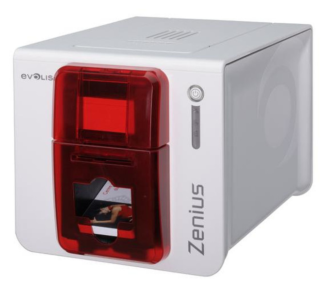 Evolis Zenius Classic Line Сублимация красителя / термоперенос Цвет 300 x 300dpi Красный, Белый принтер пластиковых карт