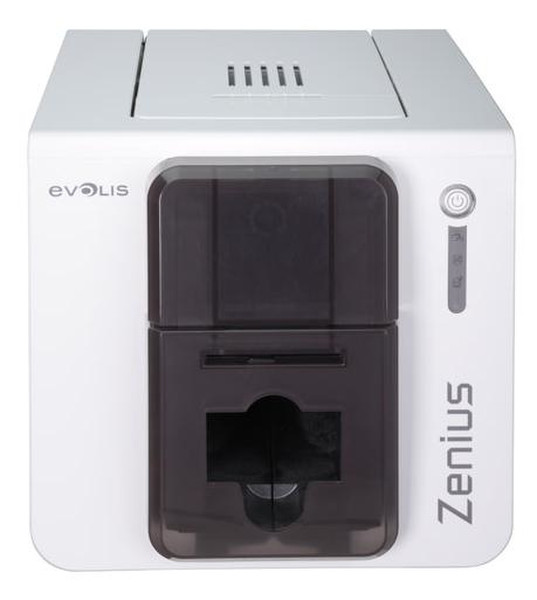 Evolis Zenius Classic Line Farbstoffsublimation/Wärmeübertragun Farbe 300 x 300DPI Braun, Weiß Plastikkarten-Drucker