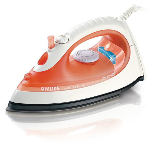 Philips GC1621/22 Steam iron 1200W Orange,White iron