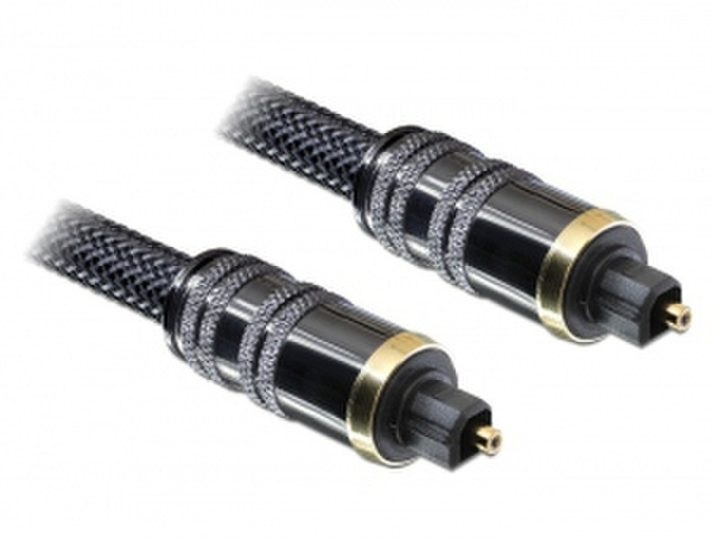 DeLOCK 82899 1m TOSLINK TOSLINK Anthracite audio cable