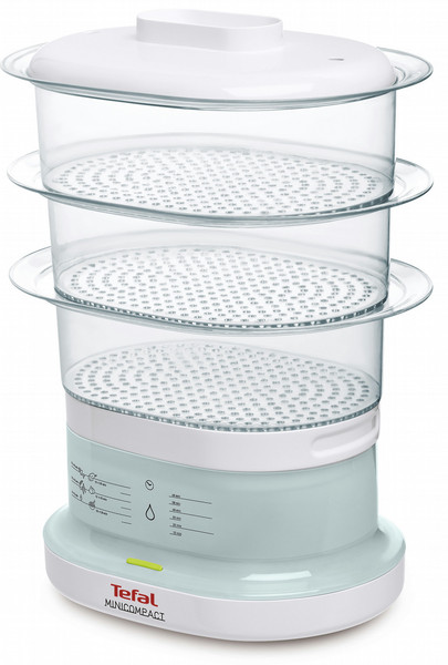 Tefal Minicompact 3basket(s) 650W Transparent,White steam cooker