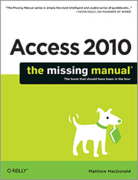 O'Reilly Access 2010: The Missing Manual 832pages software manual