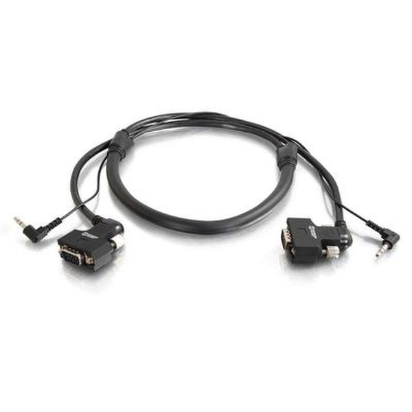 C2G 52120 0.91m VGA (D-Sub) + 3.5mm VGA (D-Sub) + 3.5mm Schwarz VGA-Kabel