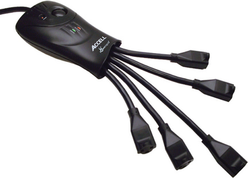 Accell D080B-008K 5AC outlet(s) 120V 0.9m Black surge protector