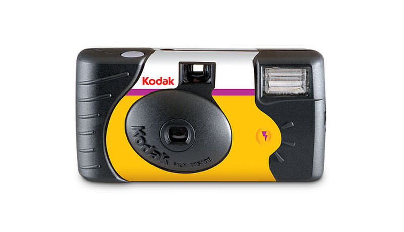 Kodak Power Flash Single Use Camera Compact film camera 35 mm Schwarz, Silber, Gelb