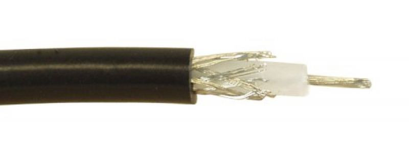 InLine 19958 100m Black coaxial cable