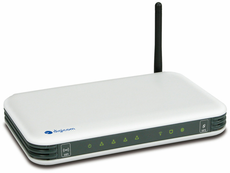 Digicom RAW 150-A02 Fast Ethernet Black, White