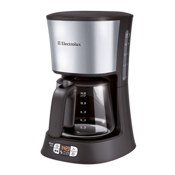 Electrolux EKF5220 Drip coffee maker 1.5L 15cups Black,Stainless steel coffee maker