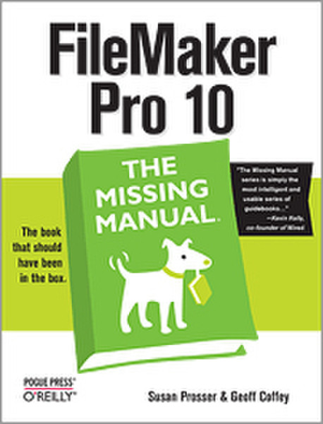 O'Reilly FileMaker Pro 10: The Missing Manual 832pages software manual