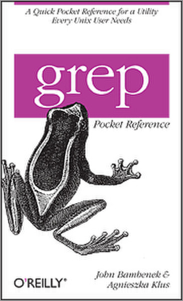 O'Reilly grep Pocket Reference 84страниц руководство пользователя для ПО
