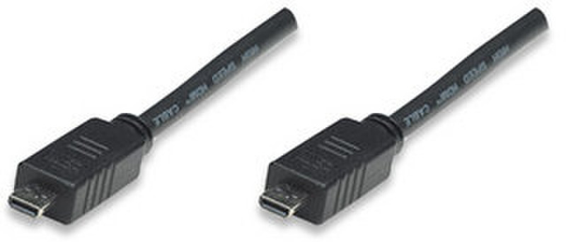Manhattan 326643 2m Micro-HDMI Micro-HDMI Black