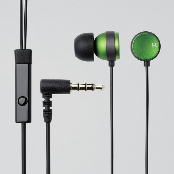Ednet 11209 In-ear Binaural Green mobile headset