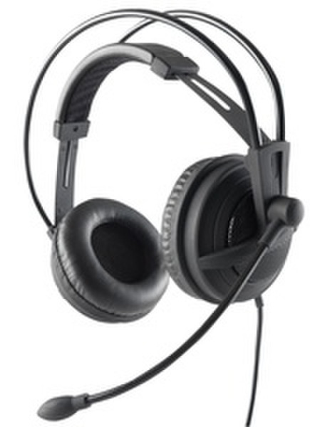 Ednet GHS-20 Binaural Head-band Black headset
