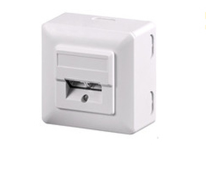 Microconnect Cat 5, 2xRJ45 RJ-45 White socket-outlet
