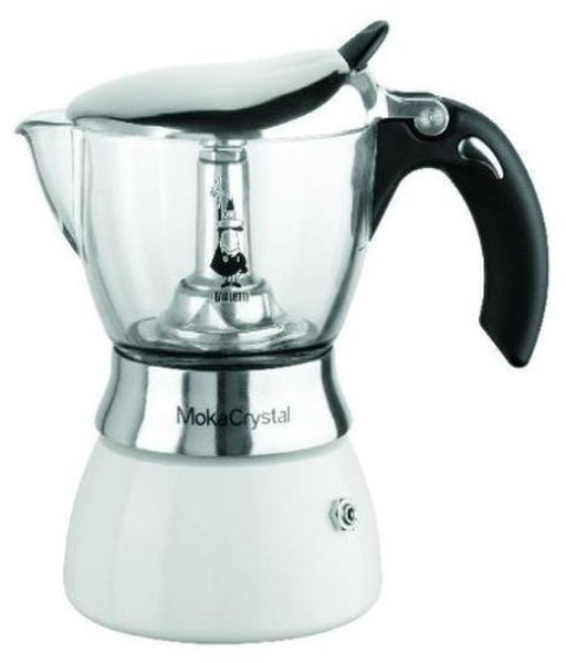 Bialetti Moka Crystal Weiß