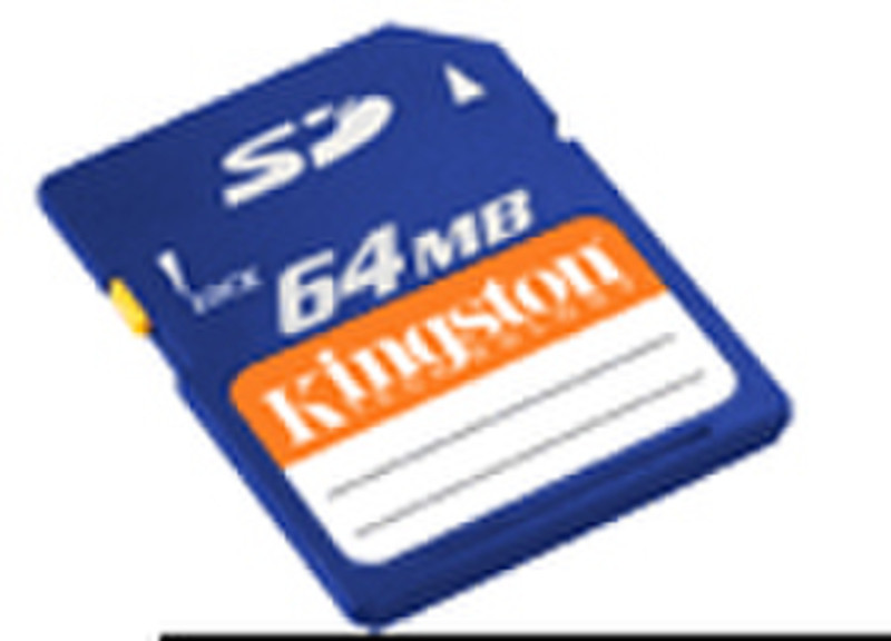Kingston Technology Geheugen 64MB Secure Digital 0.0625GB memory card