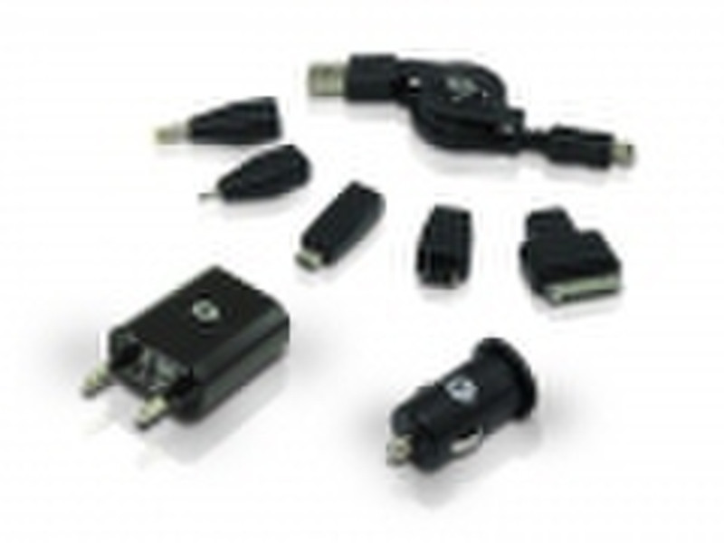 Conceptronic USB Multi Tip Авто, Для помещений Черный