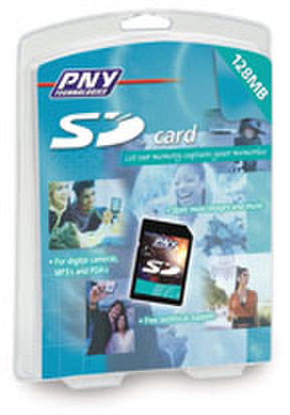 PNY 128 MB Secure Digital (SD) FLASH Card 0.125ГБ SD карта памяти