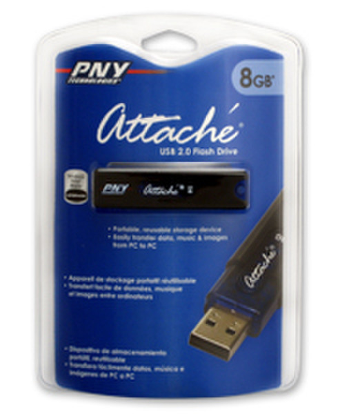 PNY 8GB Attaché Flash Drive 8GB USB 2.0 Typ A USB-Stick
