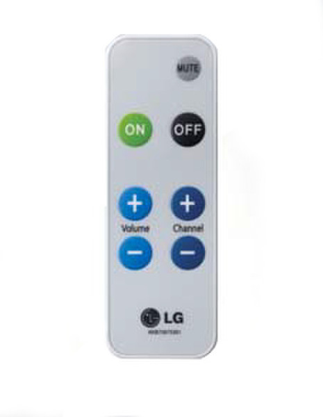 LG LCA-RCU02 Инфракрасный беспроводной Нажимные кнопки Cеребряный пульт дистанционного управления