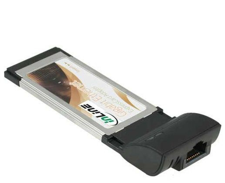 InLine 1000 Base-T Gigabit Ethernet ExpressCard Ethernet 1000Мбит/с