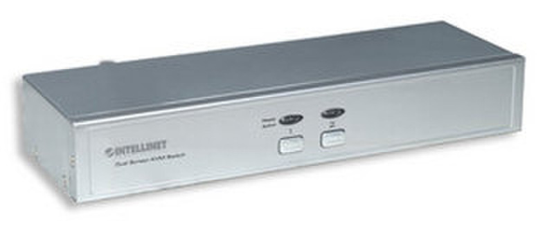 Intellinet 523400 Silber Tastatur/Video/Maus (KVM)-Switch