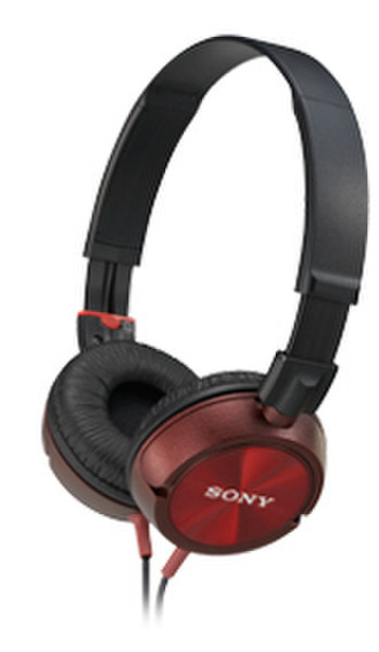 Sony MDR-ZX300 Ohraufliegend Rot