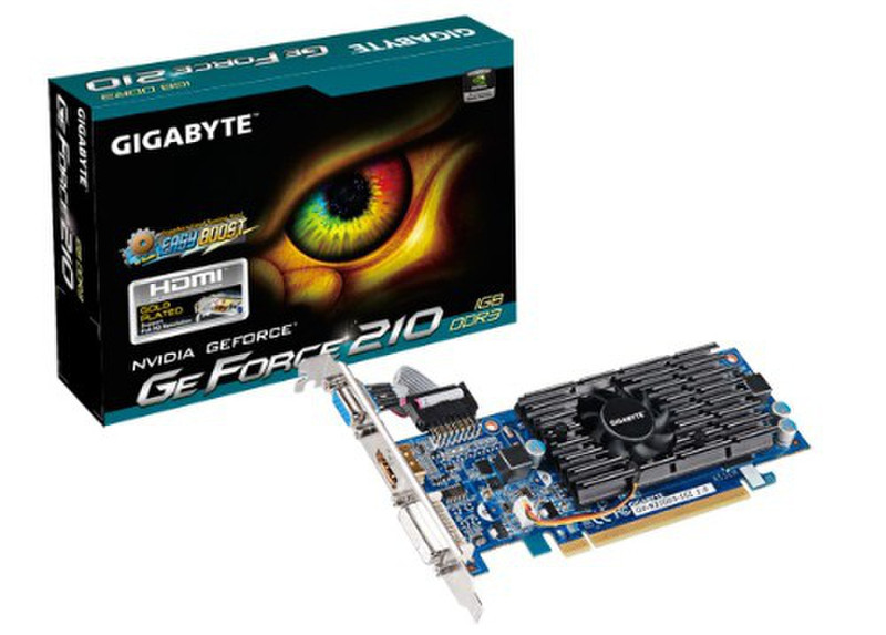 Gigabyte GV-N210D3-1GI GeForce 210 1ГБ GDDR3 видеокарта