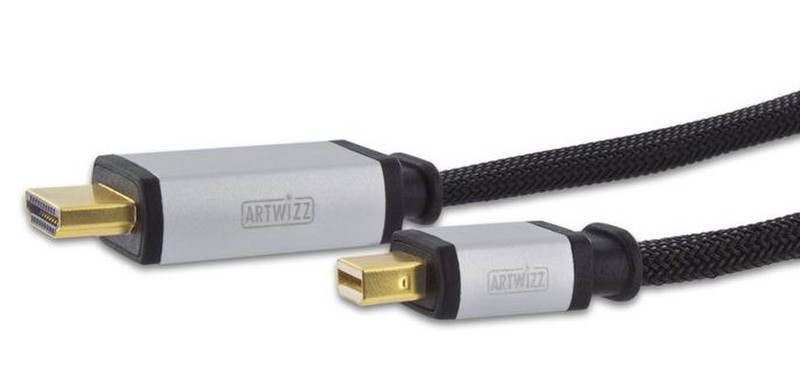 Artwizz AZ457BK 2m HDMI Mini DisplayPort Black video cable adapter