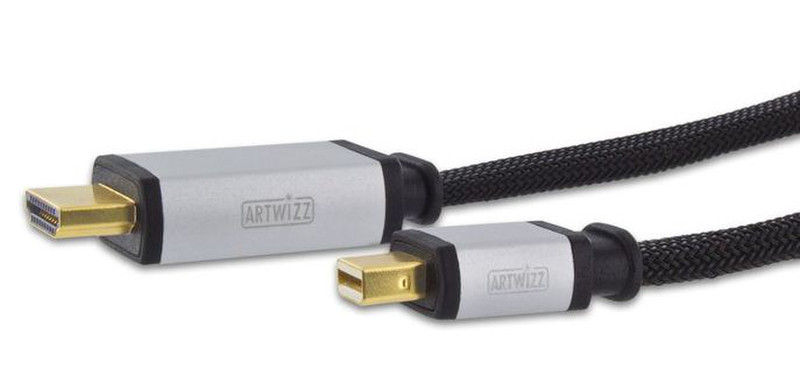 Artwizz AZ457BK 2m HDMI Mini DisplayPort Schwarz Videokabel-Adapter