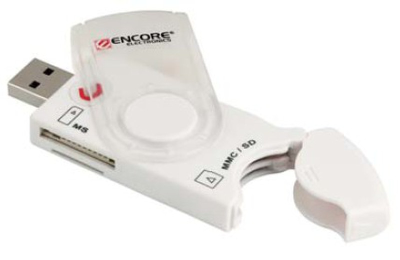 ENCORE ENUCR-3 USB 2.0 Белый устройство для чтения карт флэш-памяти
