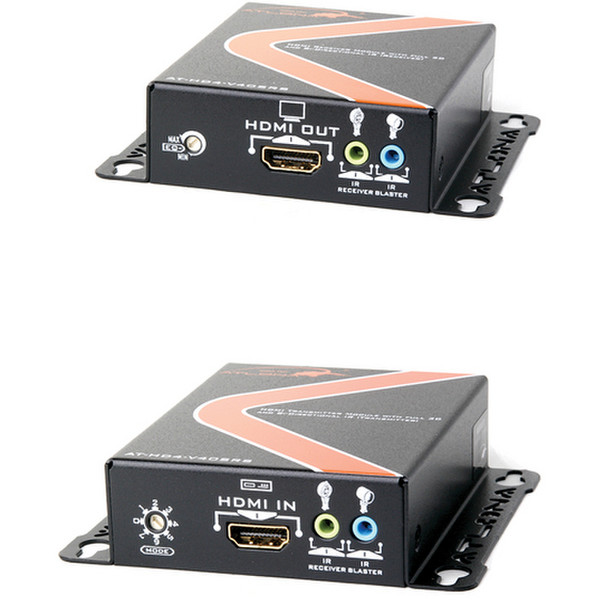 Atlona AT-HD4-V40SRS AV transmitter & receiver Black,Red AV extender