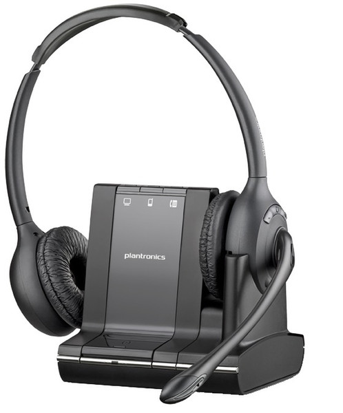Plantronics Savi W720 DECT Binaural Head-band Black headset