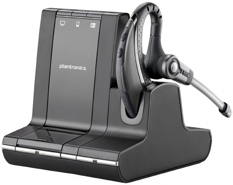 Plantronics Savi W730-M DECT Monophon Ohrbügel, im Ohr Headset