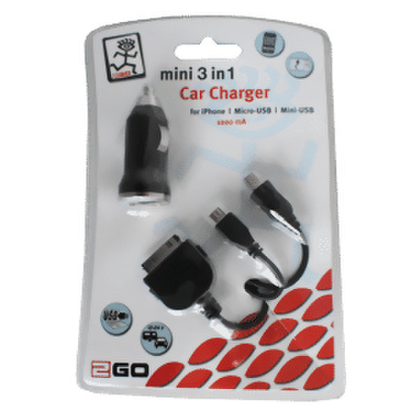 2GO 794295 Auto Black mobile device charger