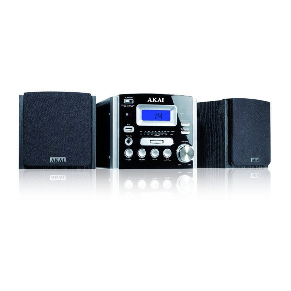 Akai QXA6720 Micro-Set 2W Schwarz, Silber Home-Stereoanlage