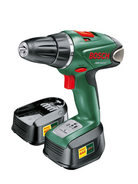 Bosch PSR 18 LI-2 Pistol grip drill Lithium-Ion (Li-Ion) 1.5Ah 1300g Black,Green
