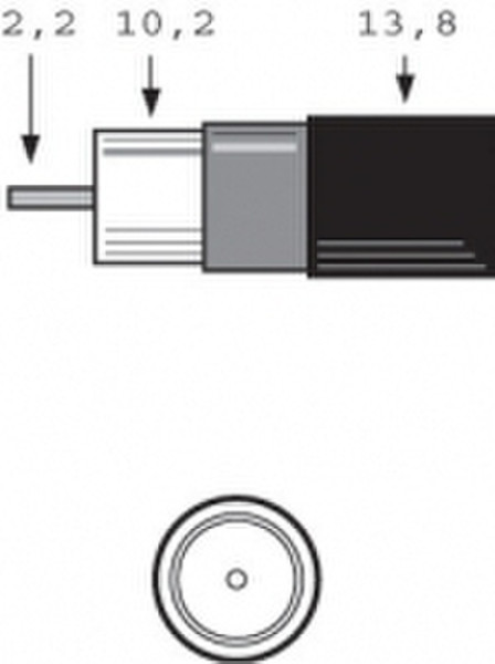 Preisner EK22102 Черный коаксиальный кабель