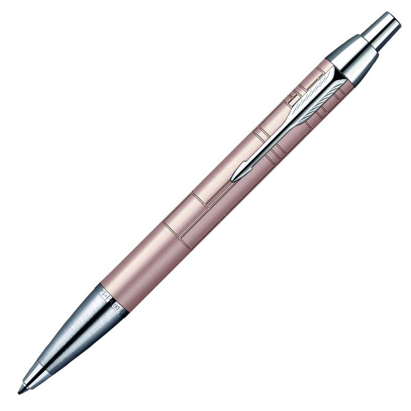 Parker IM Premium Metallic Pink CT Clip-on retractable ballpoint pen Синий 1шт