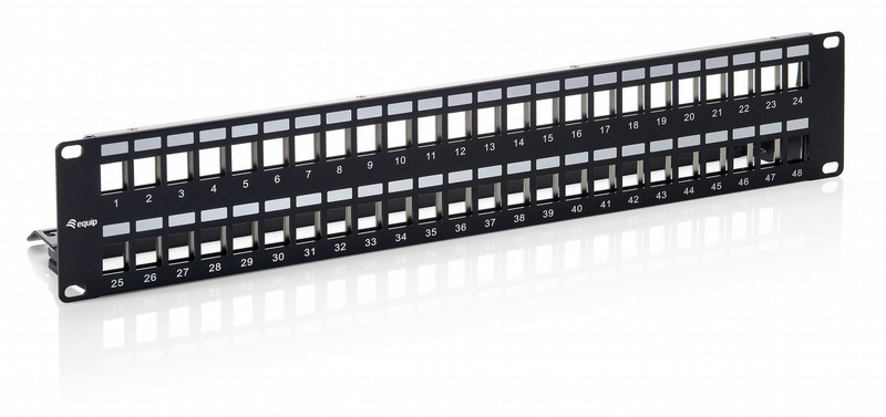 Equip 48-Port Keystone Cat.6 Shielded Patch Panel patch panel