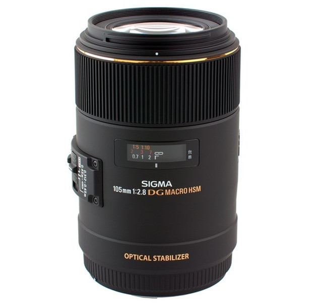 Sigma 105mm F2.8 EX DG OS HSM Macro SLR Macro lens Черный