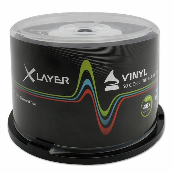 XLayer 102845 CD-R 700МБ 50шт чистые CD