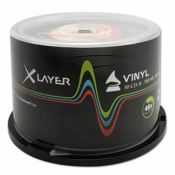 XLayer 105156 CD-R 700МБ 50шт чистые CD