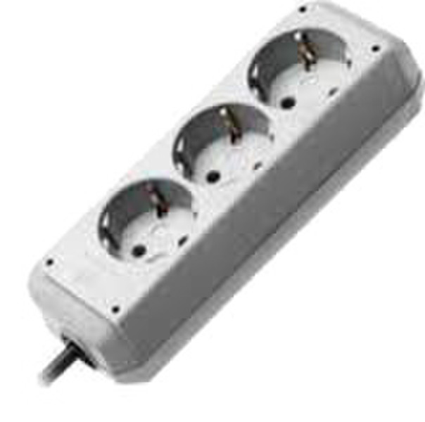 Brennenstuhl Eco-Line 3AC outlet(s) 1.5m Grey,Silver surge protector